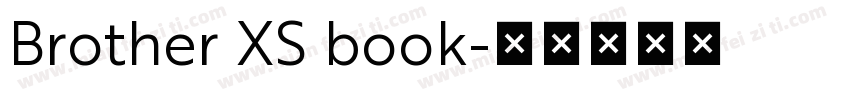 Brother XS book字体转换